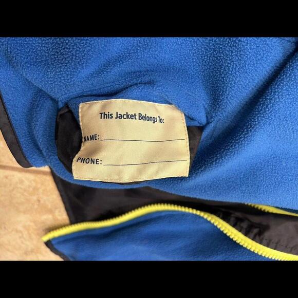 OSHKOSH B'GOSH Boys Blue "REVERSIBLE" Fleece Windbreaker Jacket 4T MSRP $48.00 - Picture 4 of 4